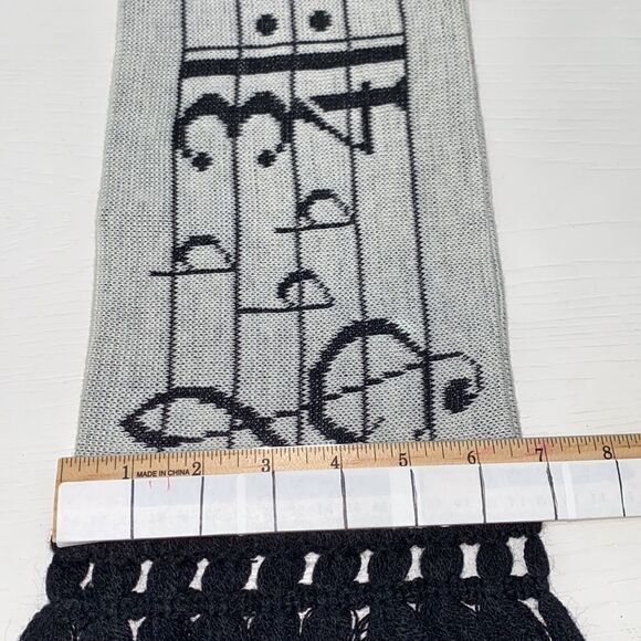 Musiclothes By Edgerton Vintage Music Notes Scarf Copyright 1982 - Picture 7 of 7